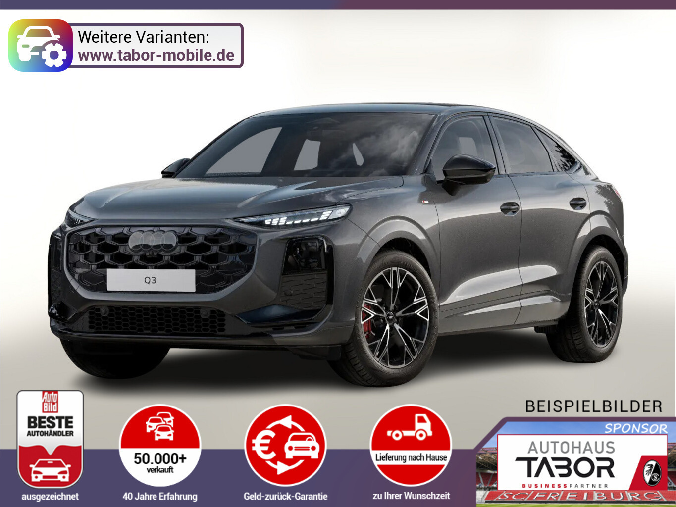 Audi Q3 Sportback 2xS line TechPro Leder AHK KlimaP