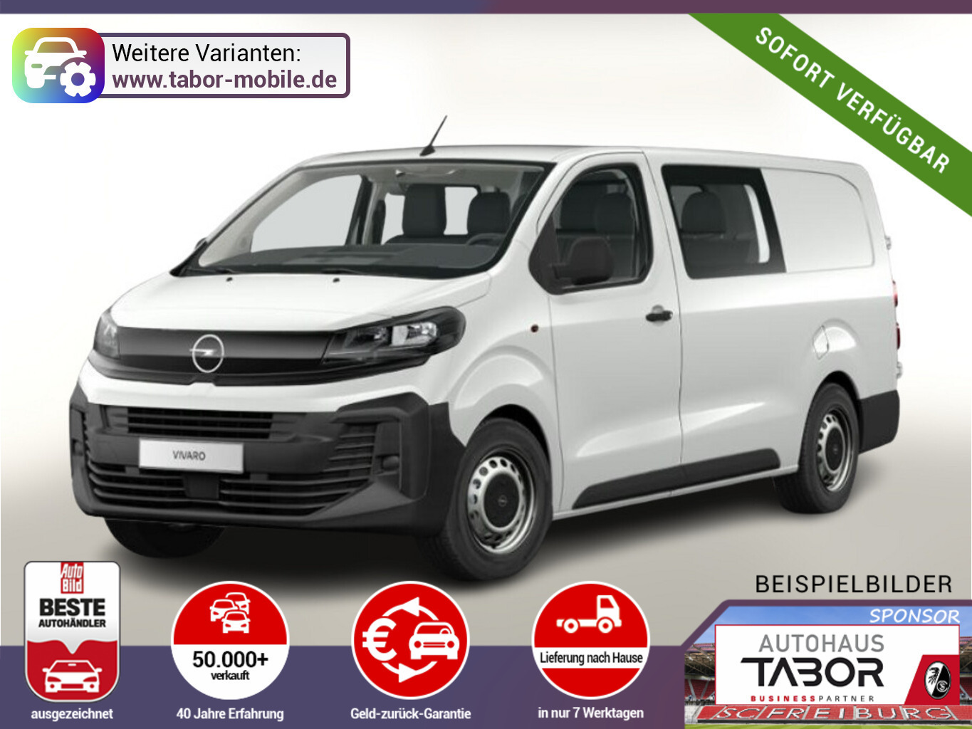 Opel Vivaro DOKA AT8 XL Kam CarPl SichtP Anti-R AHK