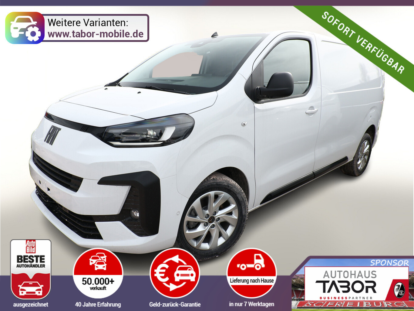 Fiat Scudo AT AHK ACC Navi Keyl LM17" Kam PDC LED 10"