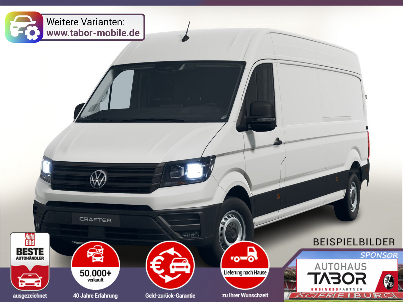 Volkswagen Crafter 35 AT8 4M L4H3 3S Temp AppC 2xPDC VorAHK