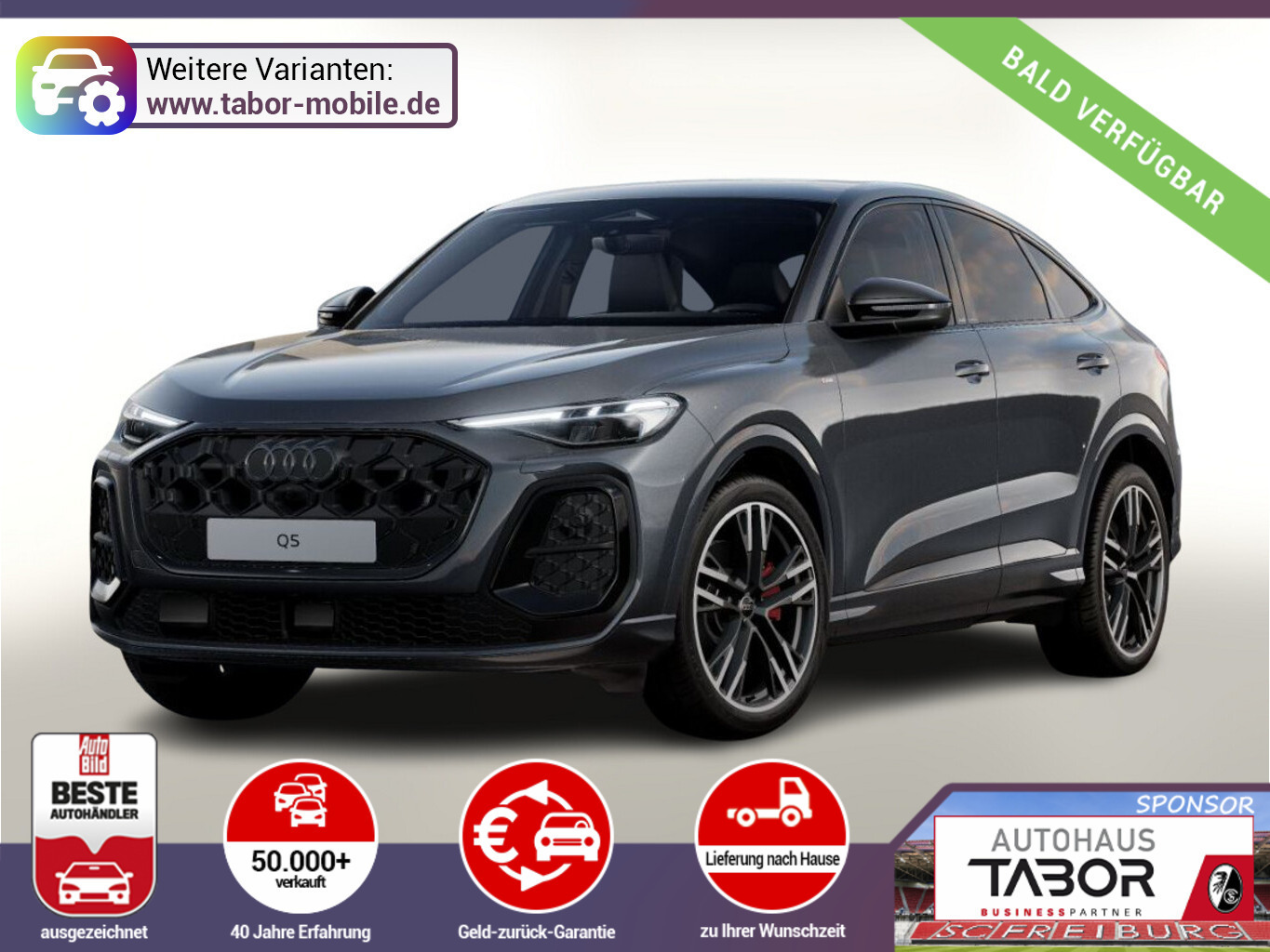 Audi Q5 Sportback 2xS line Leder Tech+ 21Z Pano AHK