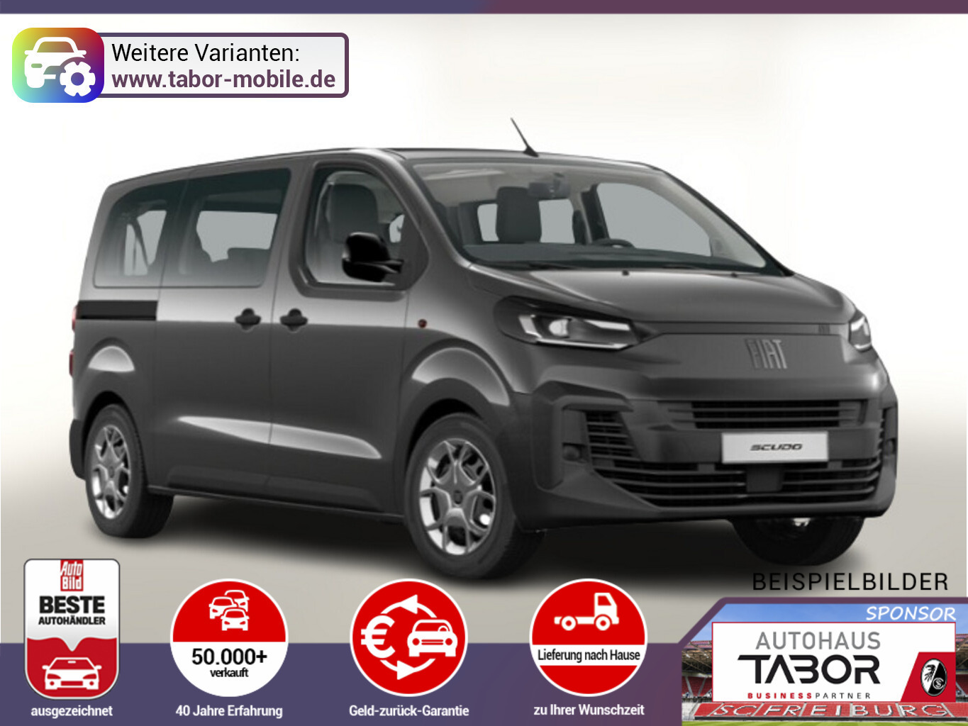 Fiat Scudo Kombi L2 9S AHK Navi 2ZoneAC Kam Temp