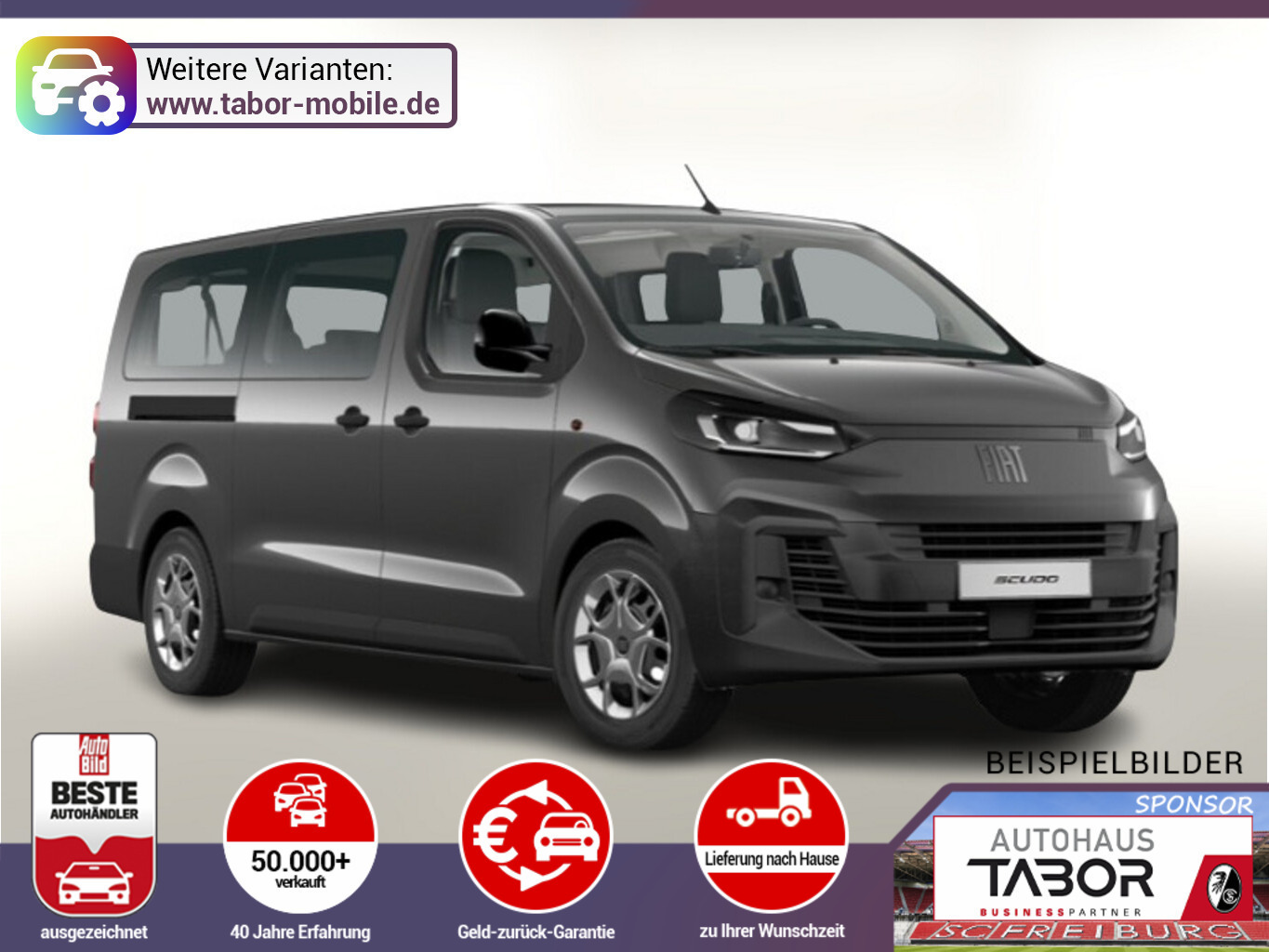 Fiat Scudo Kombi L3 9S AHK Navi PrivG 2ZoneAC Kam