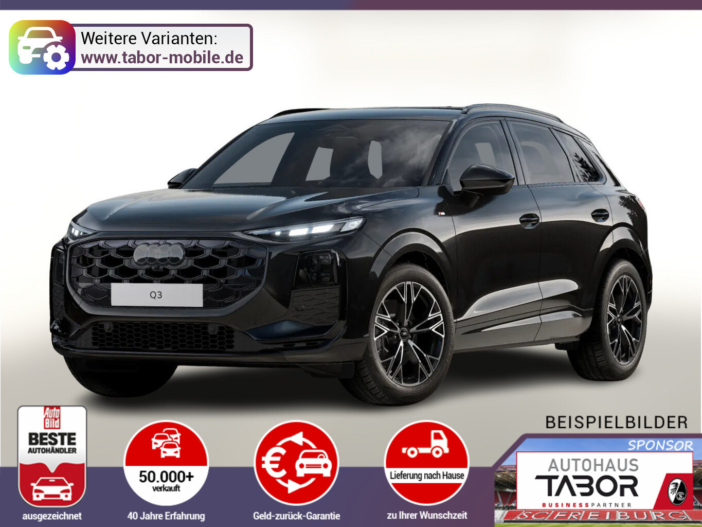 Audi Q3 2xS line Tech KlimaP Ext.P. Black PrivG 19Z