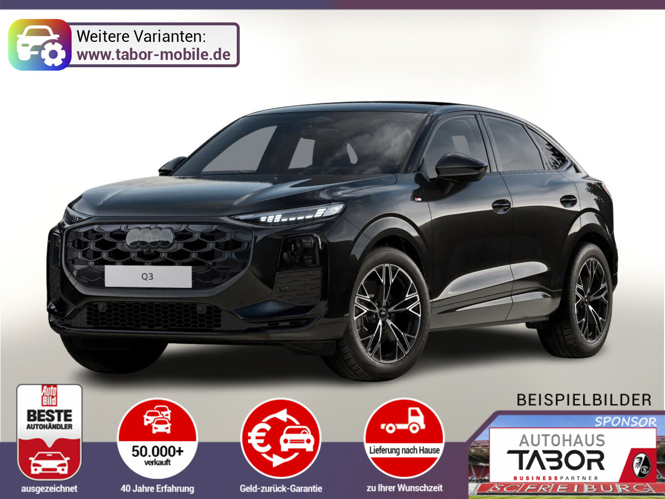 Audi Q3 Sportback 2xS line Tech+ Pano KlimP PrivG 19Z