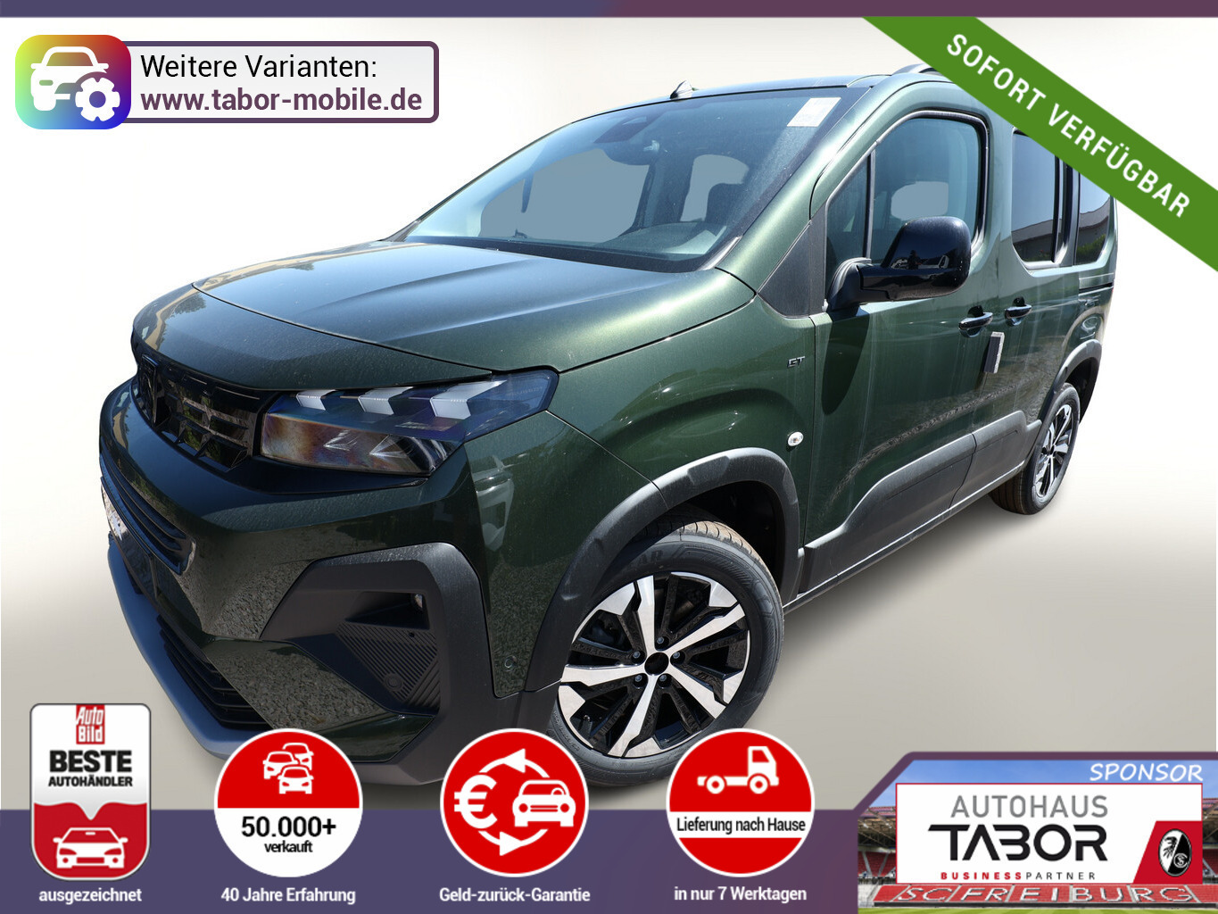 Peugeot Rifter M1 GT Pano SHZ ACC Nav Keyl Kam PDC TotW