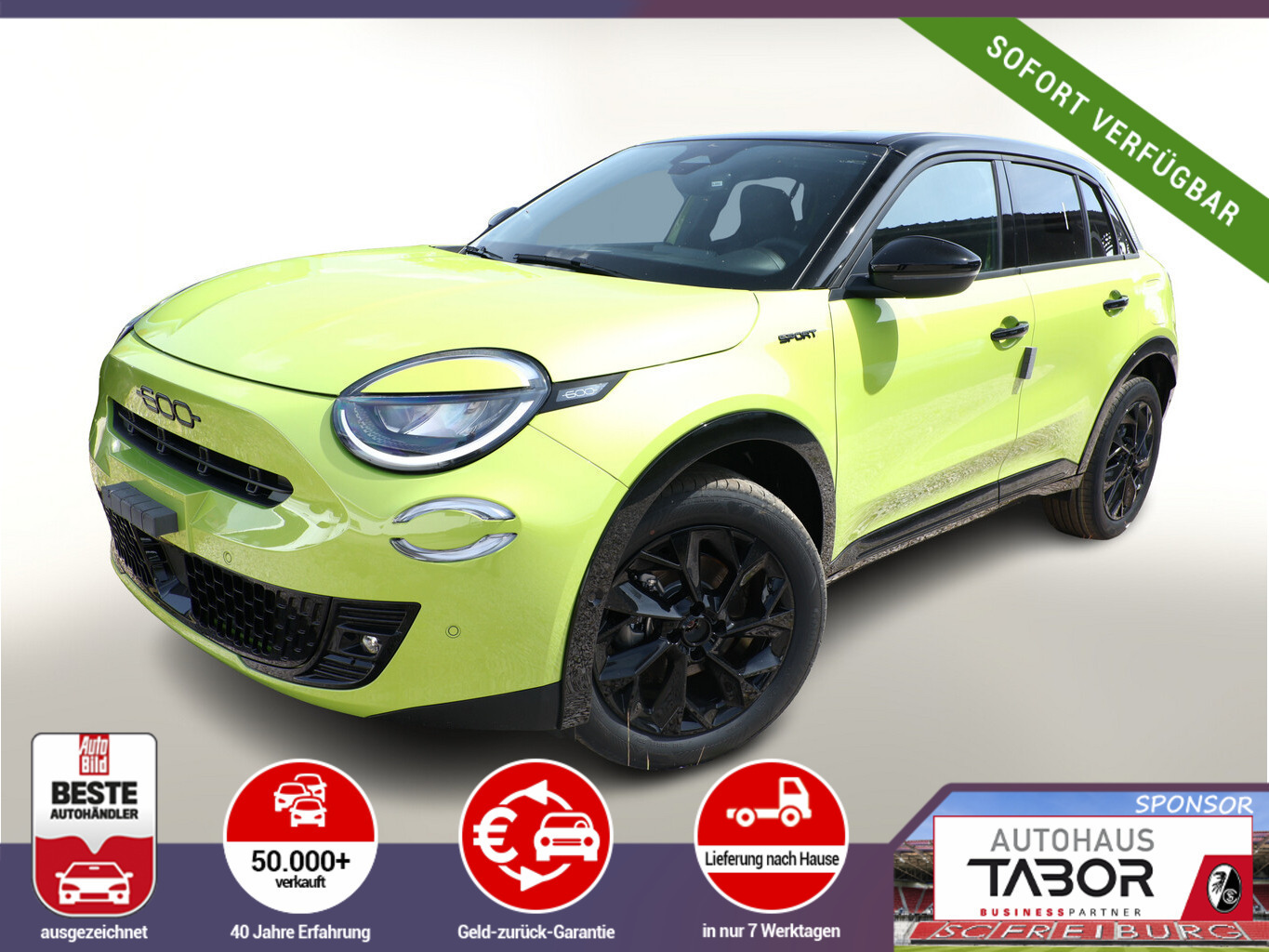 Fiat 600 Hybrid Sport SHZ ACC Kam Keyl PDC PrivG Bi-C