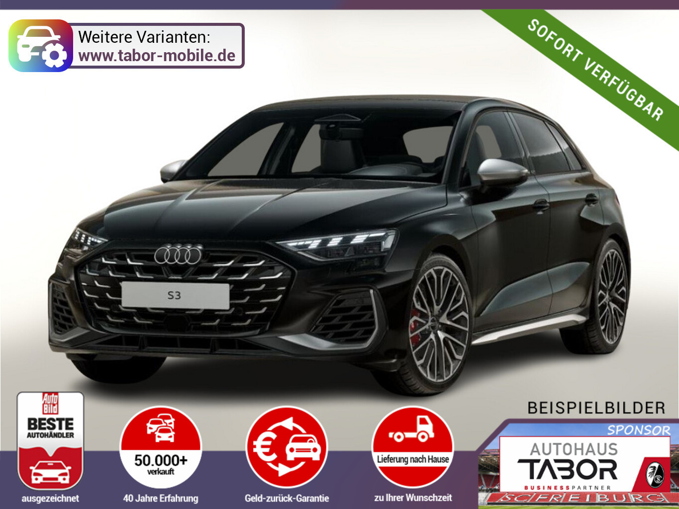 Audi S3 Sportback Nappa Matrix Nav 19Z Pano Sonos ACC