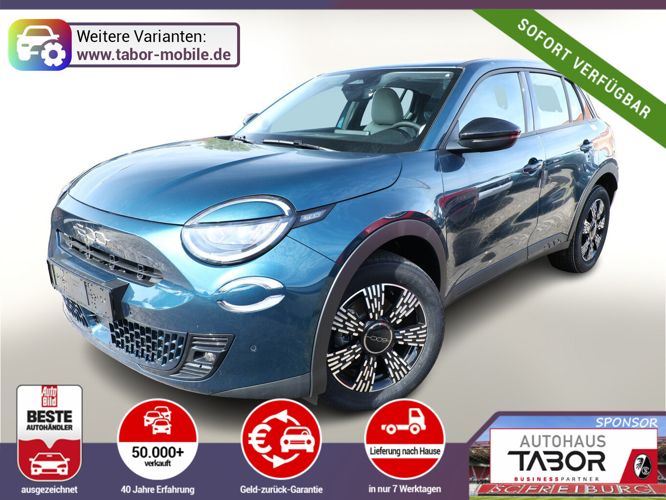Fiat 600 Hybrid ICON SHZ Keyl Nav Kam 2xPDC LED CarP