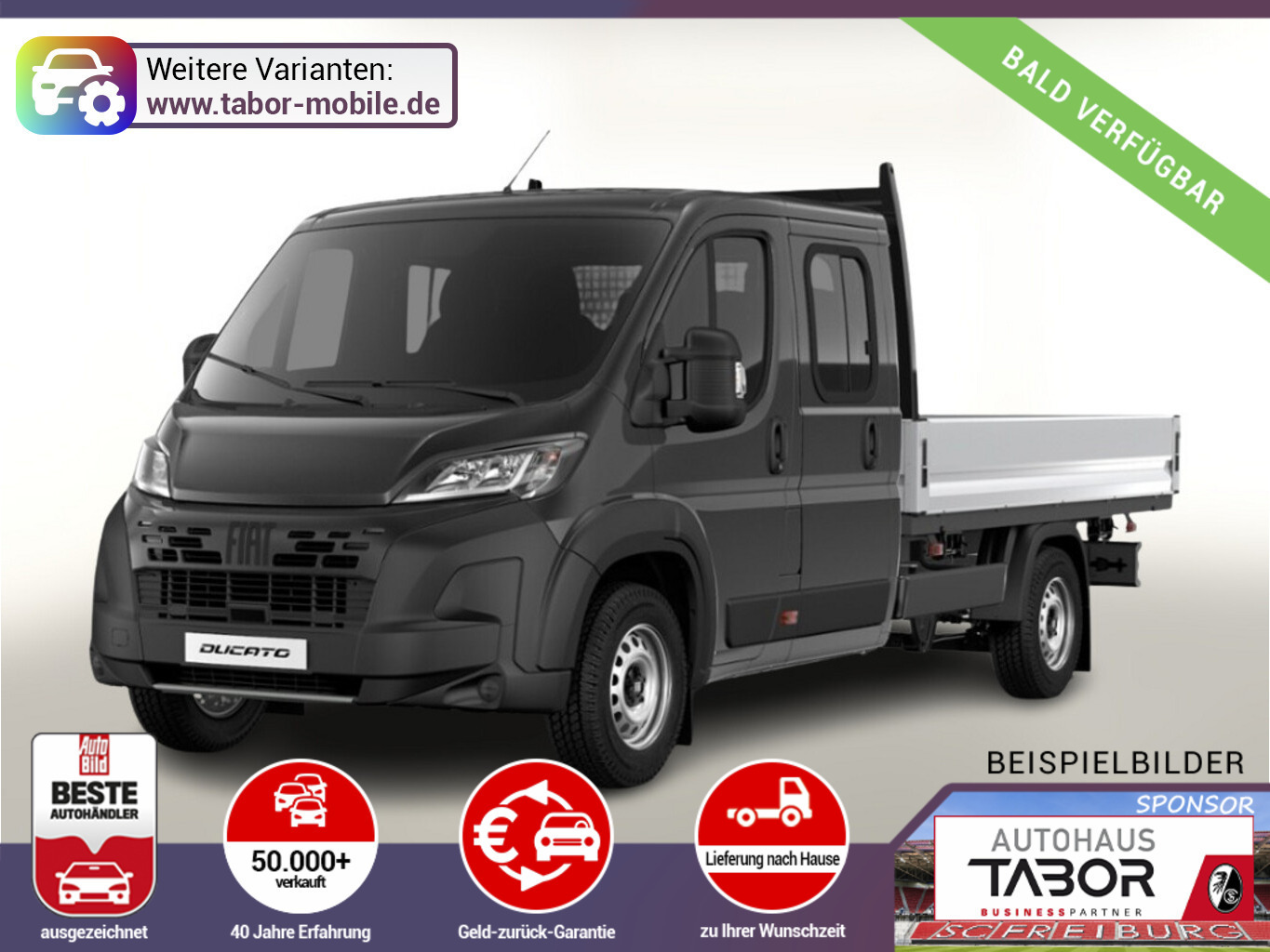 Fiat Ducato Pritsche DoKa 35 AT L4 7S TechP Temp Kam
