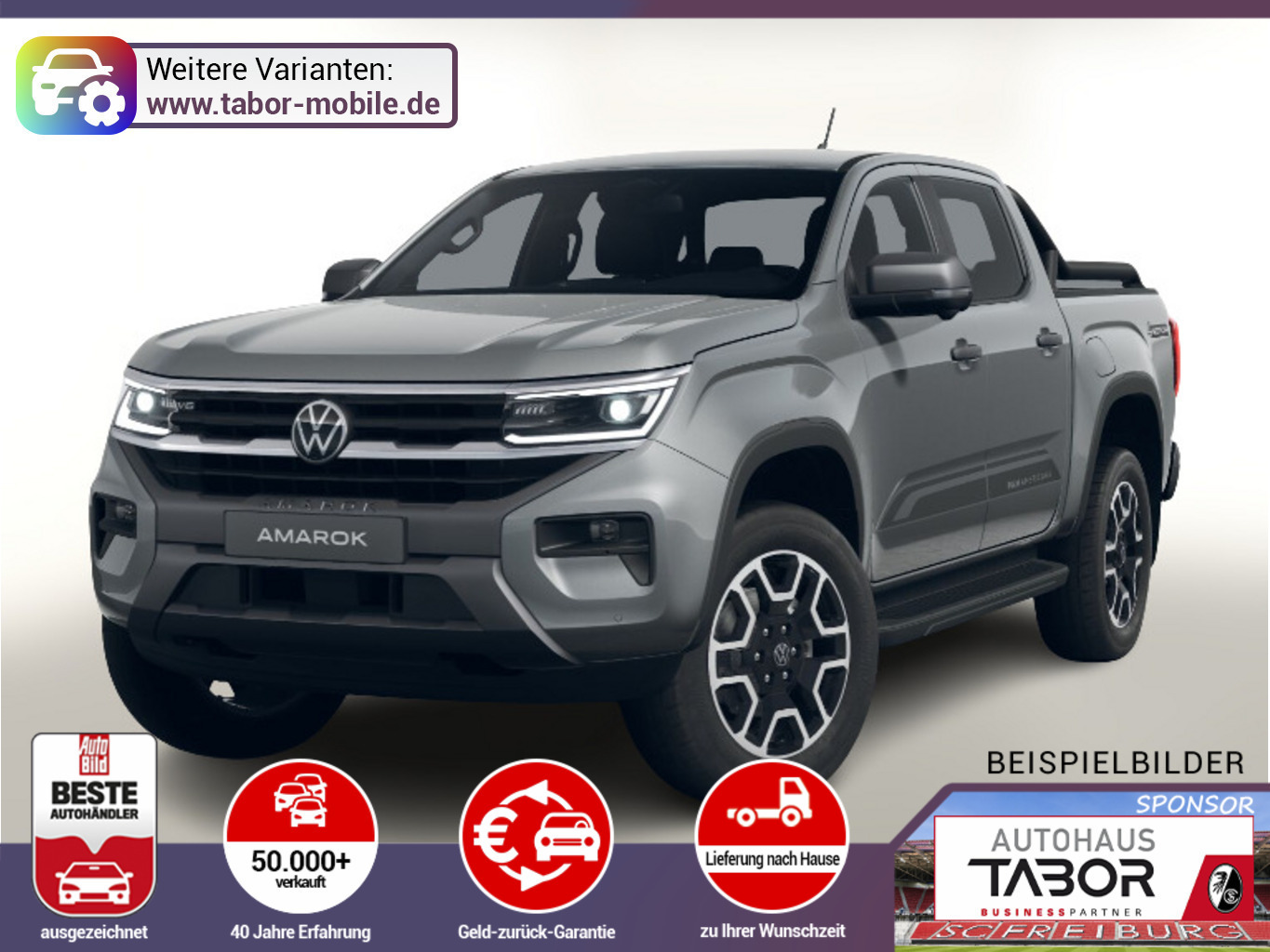 Volkswagen Amarok PanAm 20"LM AHK AssisP Stahlschutz Matrix