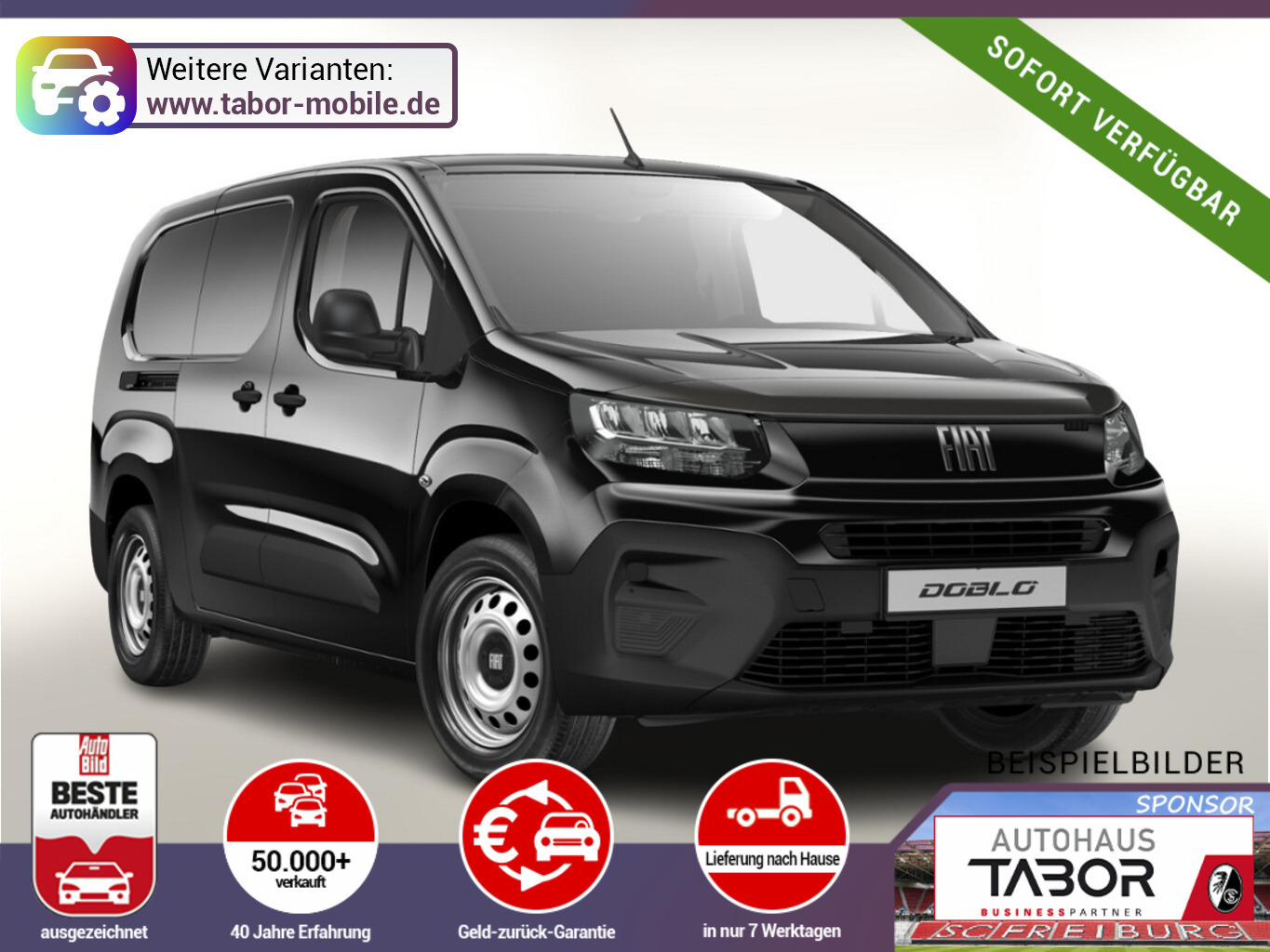 Fiat Doblo Kasten L2 AT8 2xSchiebe SHZ Kam MagicCarg