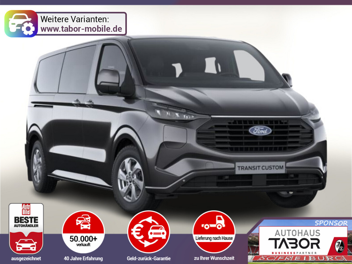 Ford Transit Custom Kombi Aut Limit L2 Heckkl LED 8-S