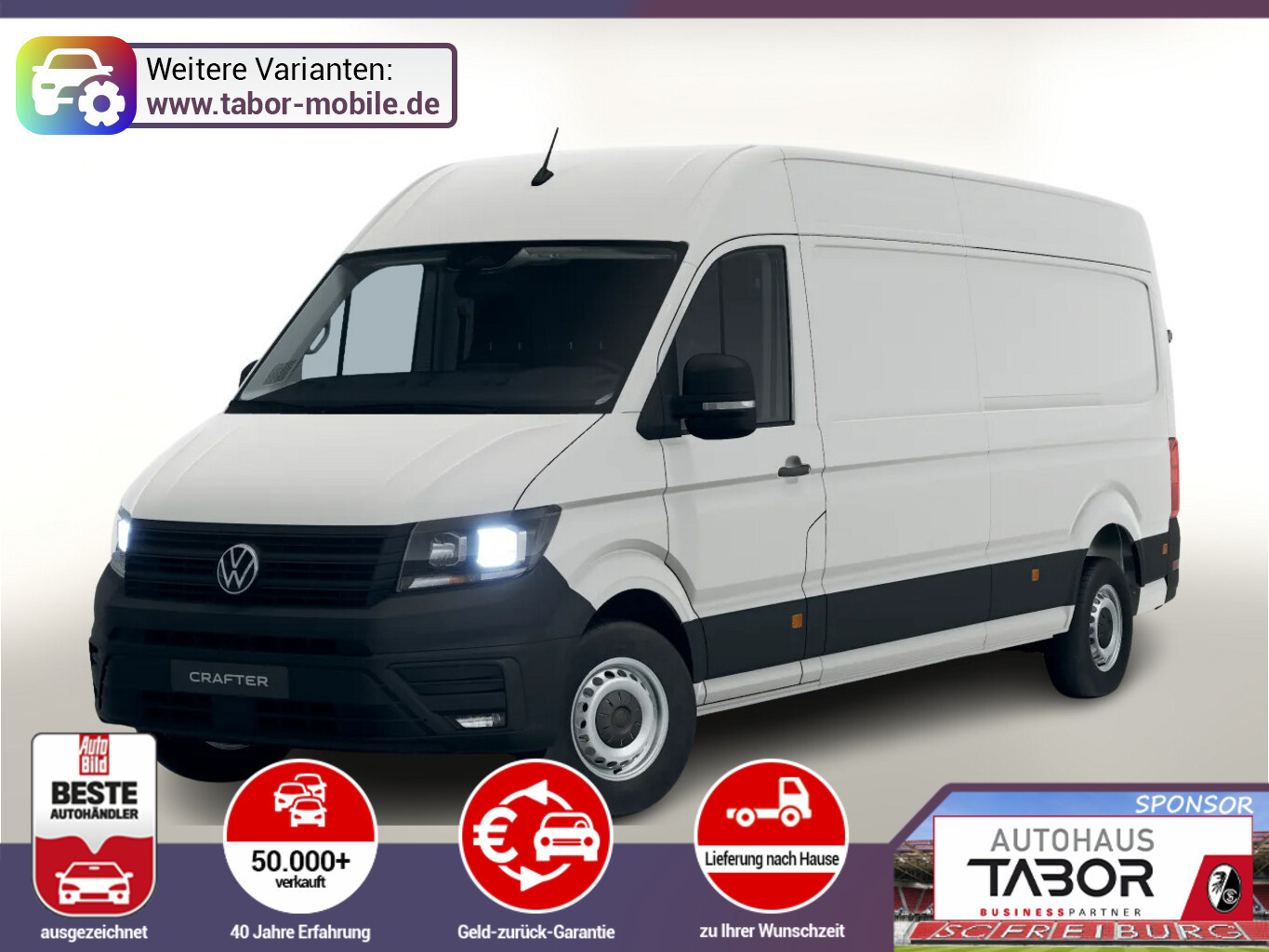 Volkswagen Crafter 35 AT8 L4H3 Kam Temp AppC 2xPDC VorbAHK