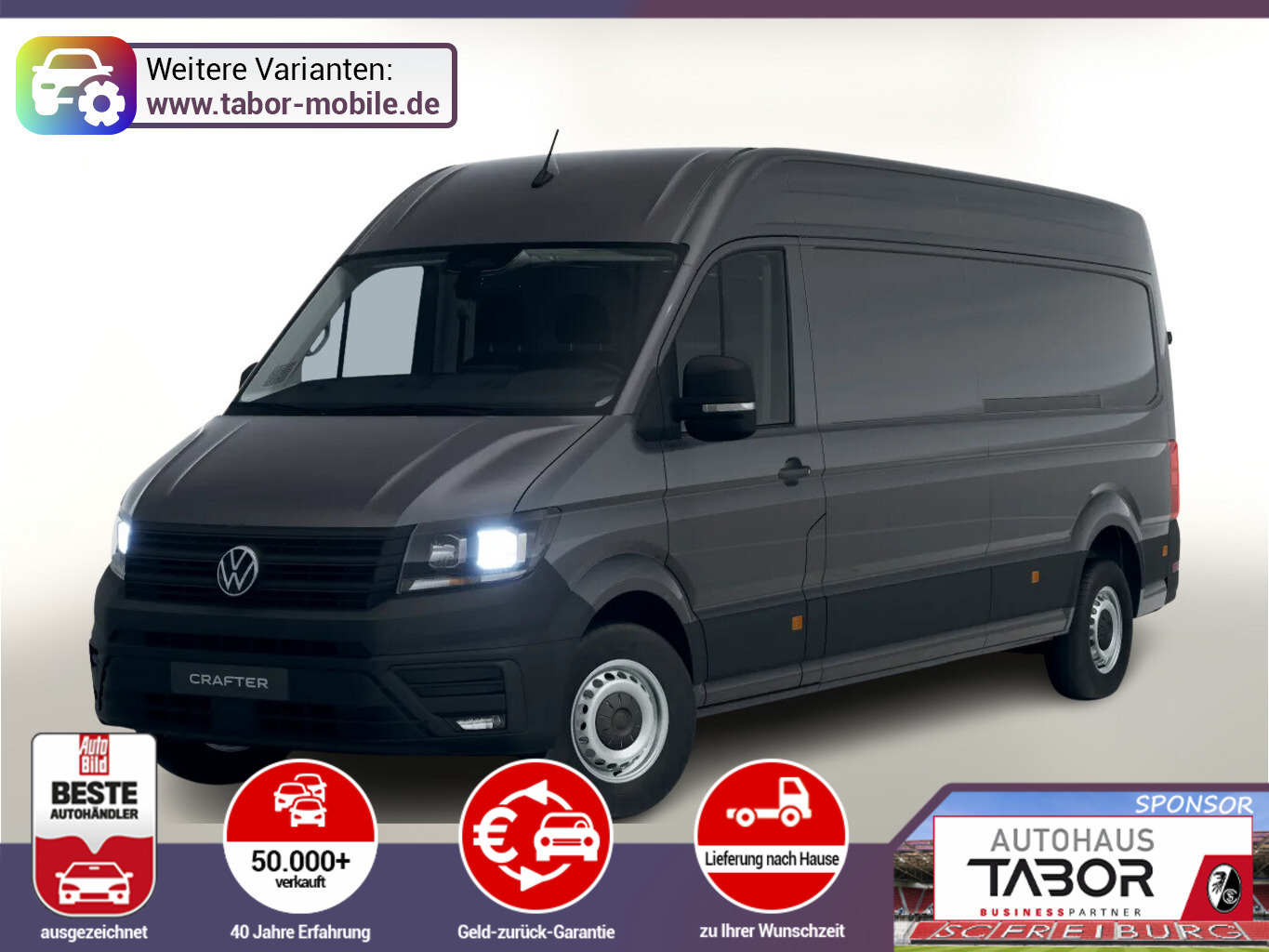 Volkswagen Crafter 35 AT8 L4H3 3S AHK Kam Temp AppC 2xPDC
