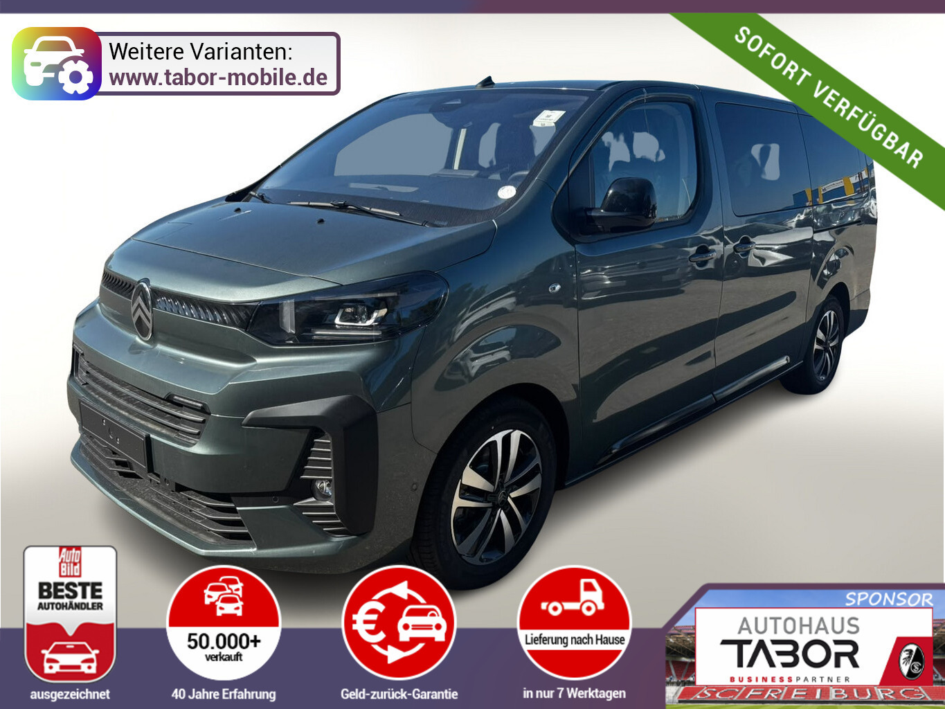 Citroën SpaceTourer MAX XL Pano AHK Nav Leder Kam Keyl