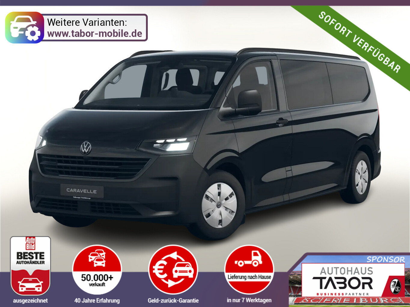 Volkswagen T7 Caravelle AT8 LED 3ZKlim SHZ Zus.heizung PDC