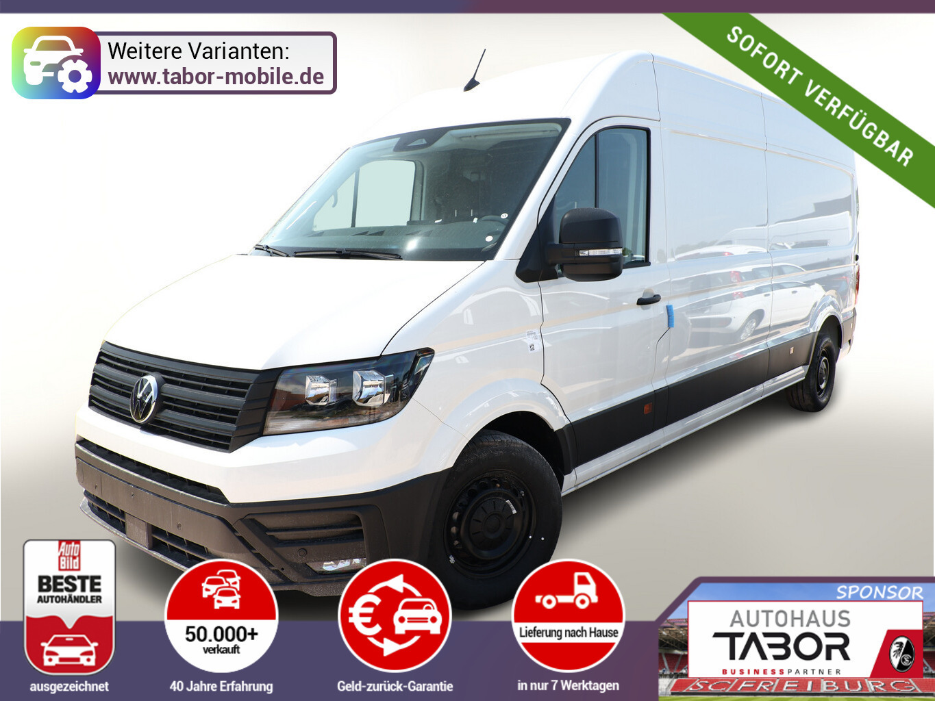 Volkswagen Crafter 35 L4H3 3S Temp Kam AppCo 2xPDC Res.rad