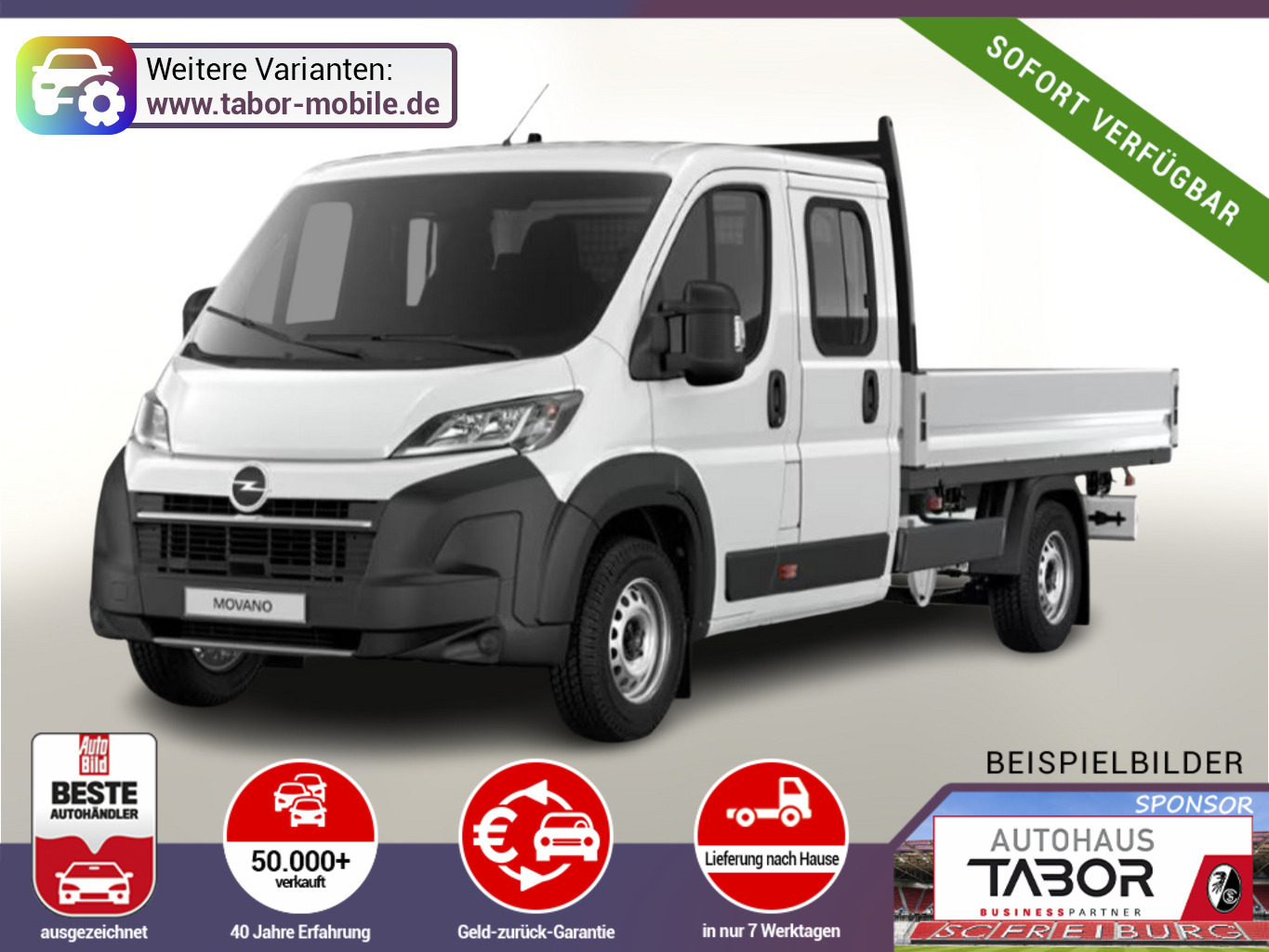 Opel Movano Pritsche Doka 35+ L4 AppleC Kam