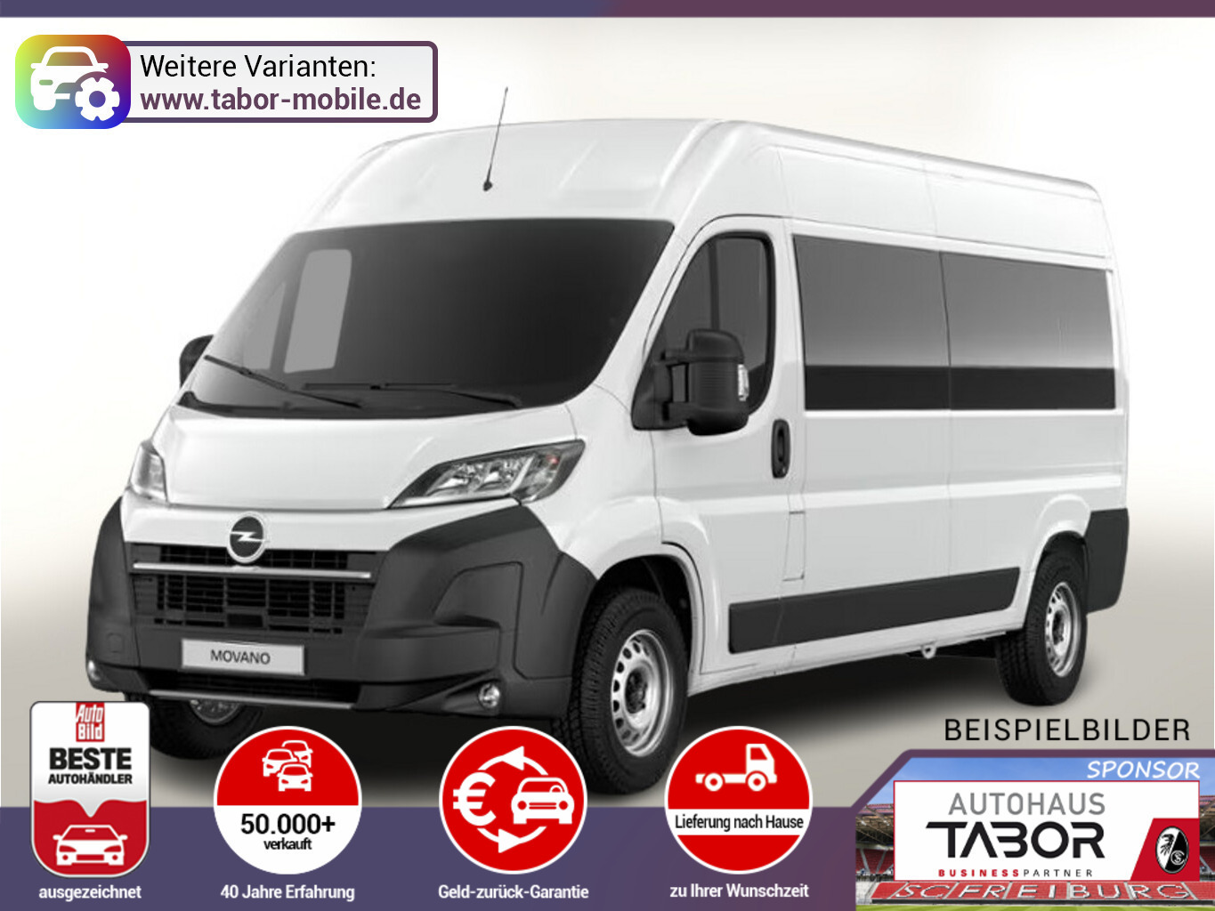 Opel Movano Vollverglast 35 L3H2 TechnoP AHK LED