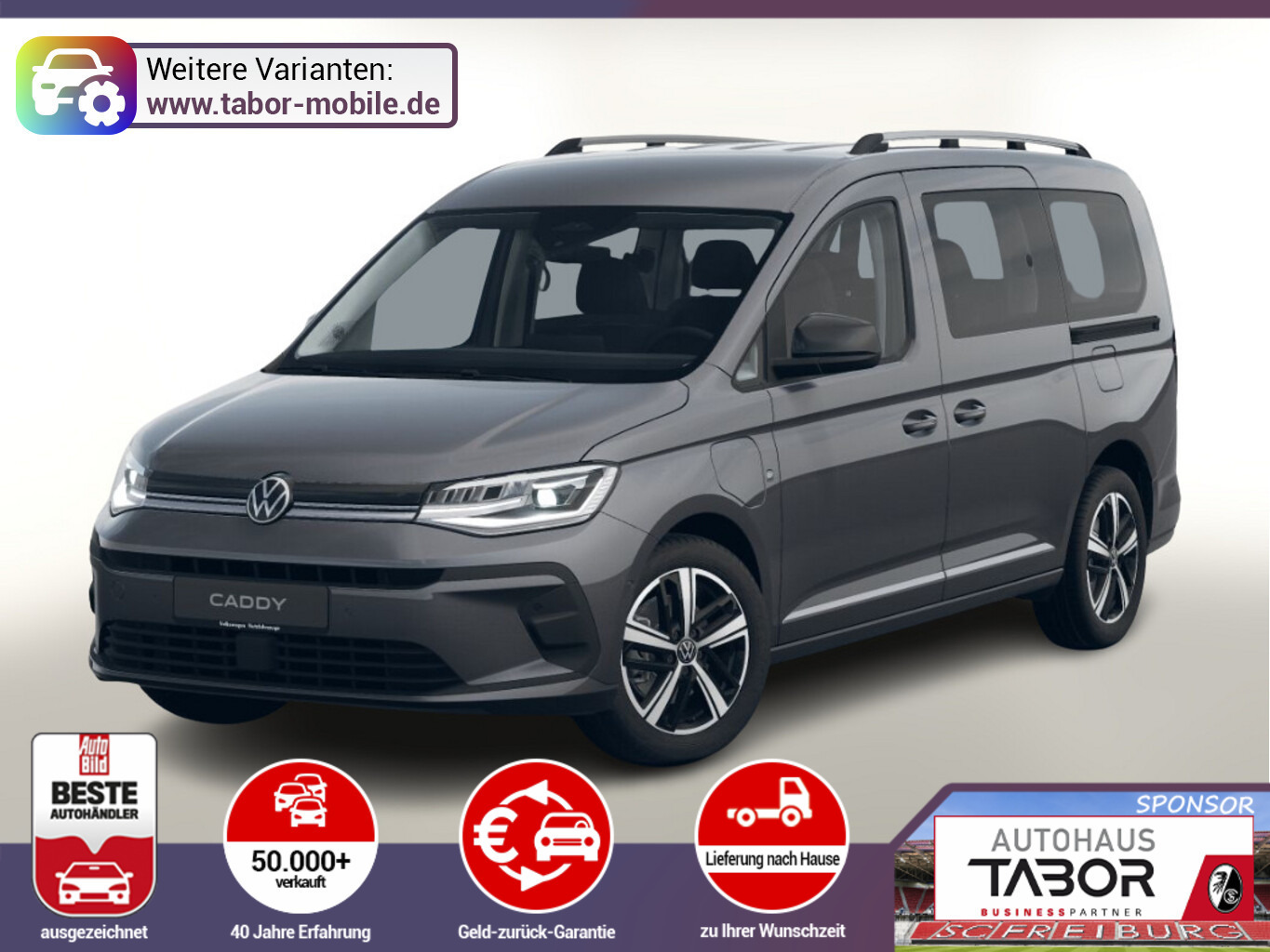 Volkswagen Caddy Maxi PHEV 7S FACEL. Keyl 17"LM LED ACC SHZ