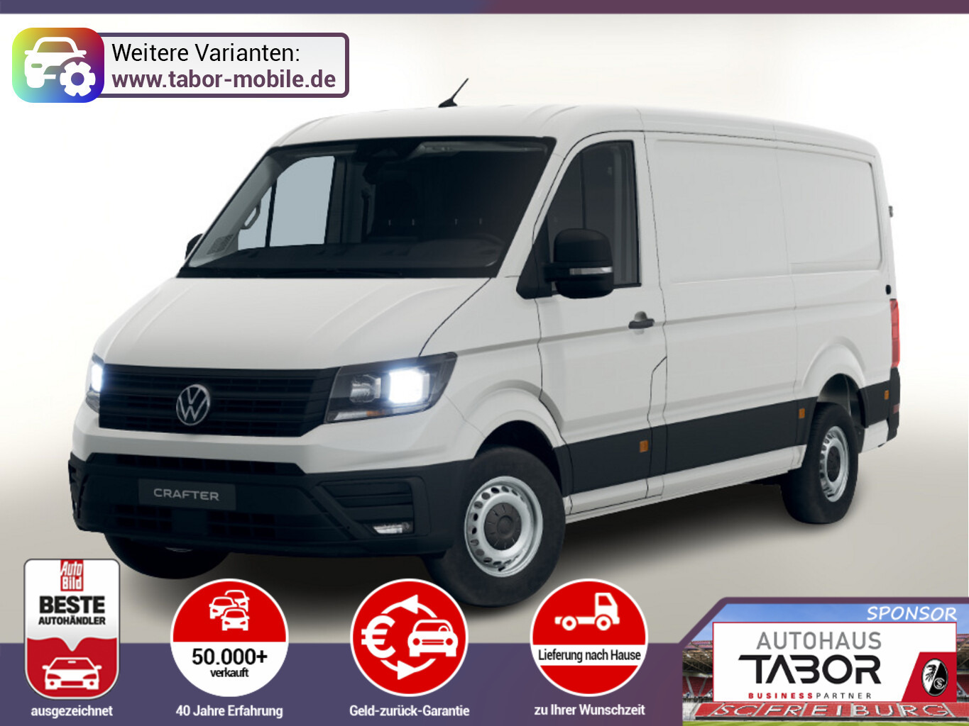 Volkswagen Crafter 35 AT8 L3H2 3S AHK Seitenverkl. Kam Temp