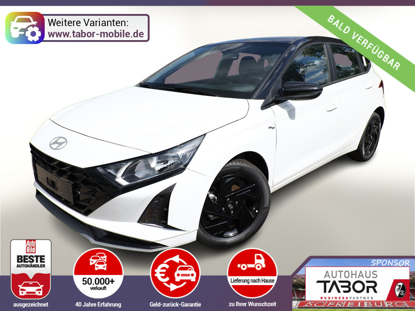 Hyundai i20 Blackl Nav CarPlay 16Z StyleP Temp Kam DigiC