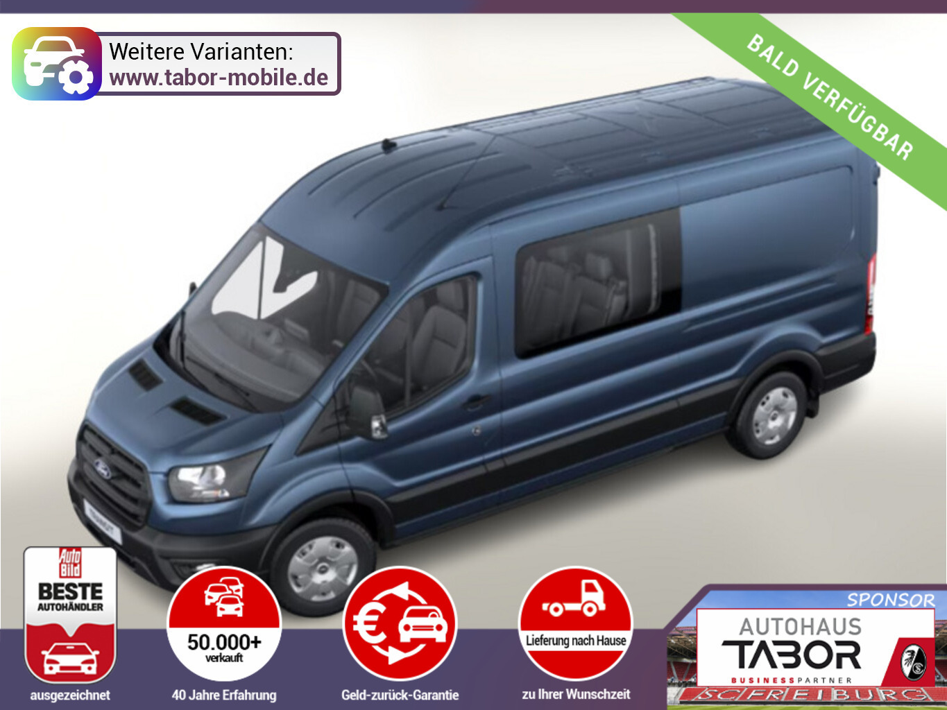 Ford Transit DCIV 350 L3H2 Trend SHZ Kam AHKVorb 6-S