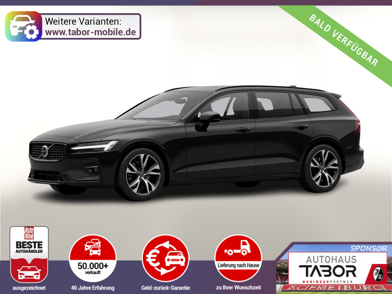 Volvo V60 B4 Plus Dark AHK Pano Leder H&K ACC 360° SHZ