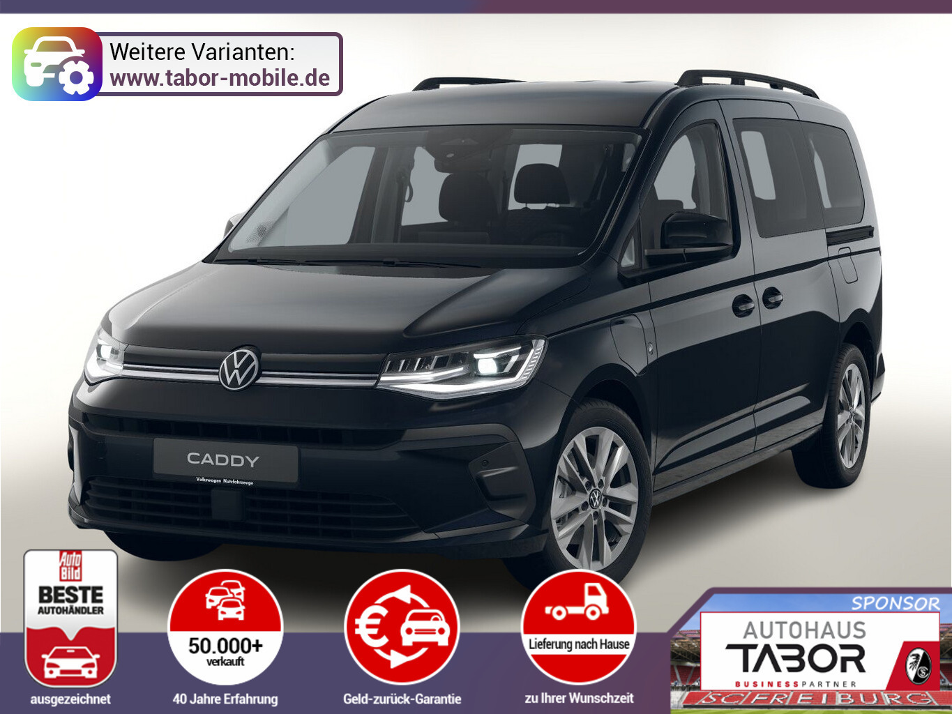 Volkswagen Caddy Maxi PHEV 7S FACEL. 17"LM LED ACC SHZ Kam