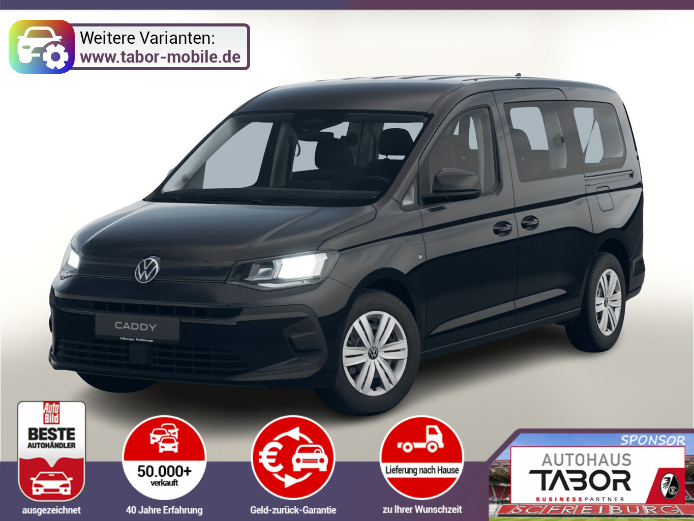 Volkswagen Caddy Maxi Life DSG 7S ACC 2ZKlim Kam AppC PDC