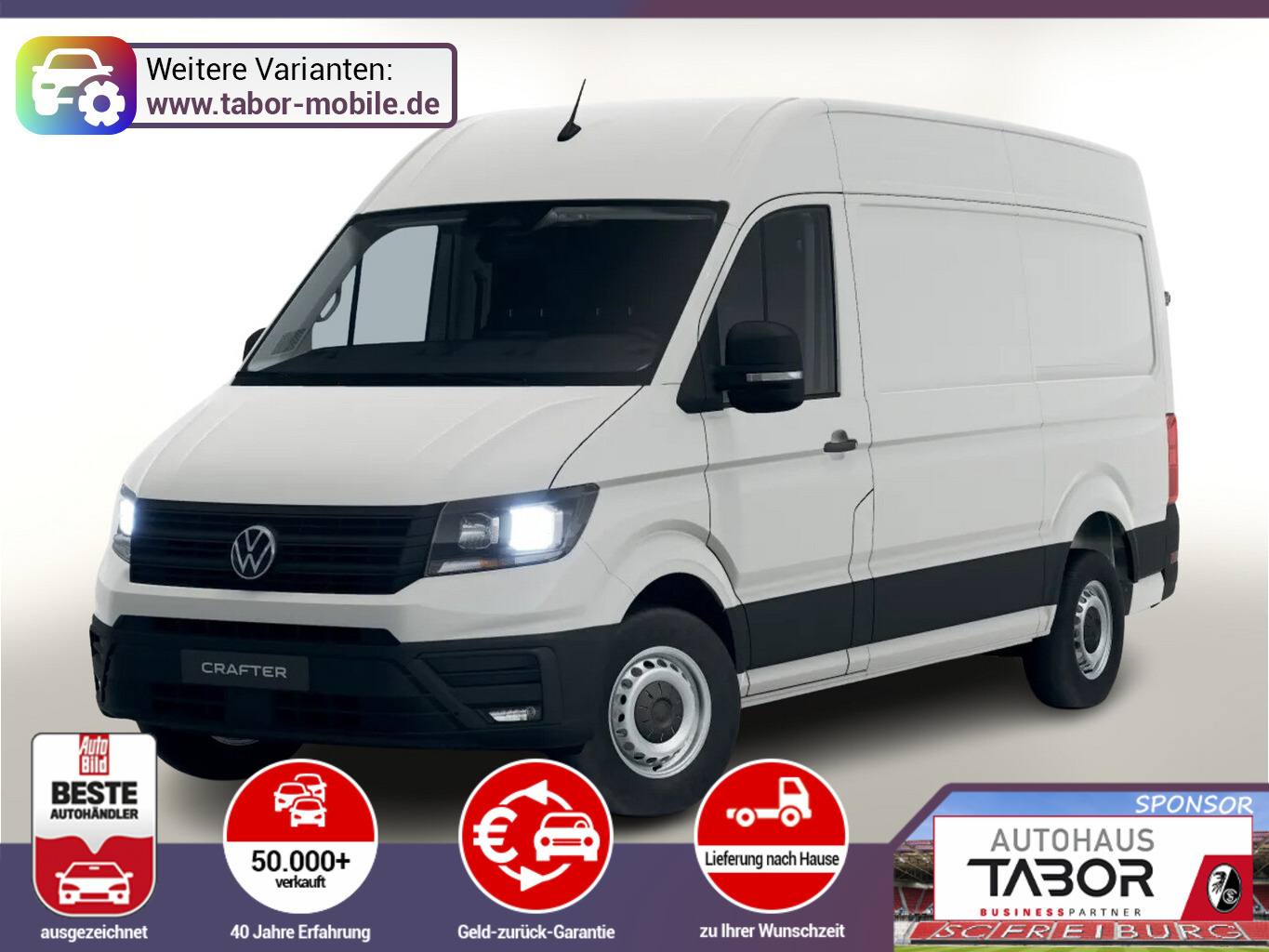 Volkswagen Crafter 35 L3H3 3S Temp Kam AppCo 2xPDC Res.rad