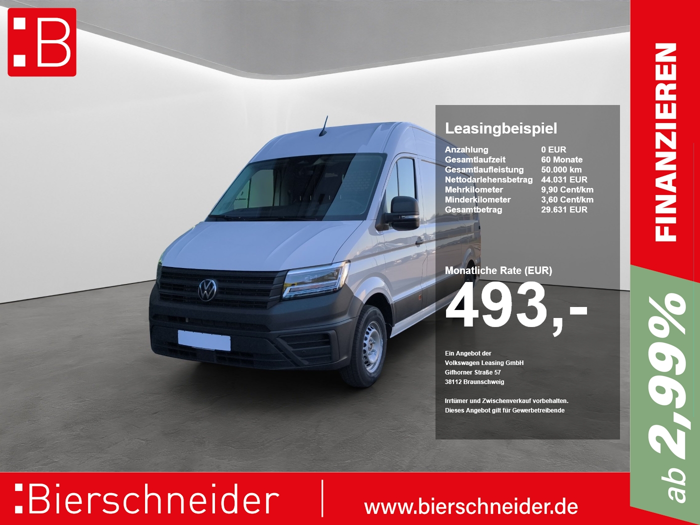 Volkswagen Crafter 35 Kasten 2.0 TDI mittellang Hochdach