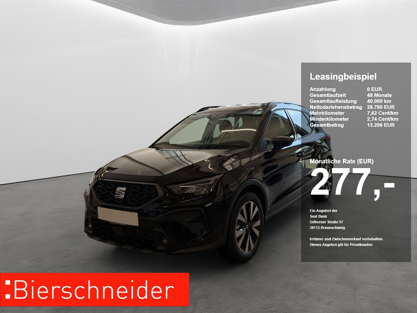 Seat Arona 1.5 TSI DSG FR Black LED+NAVI+KAMERA+PARKLENK