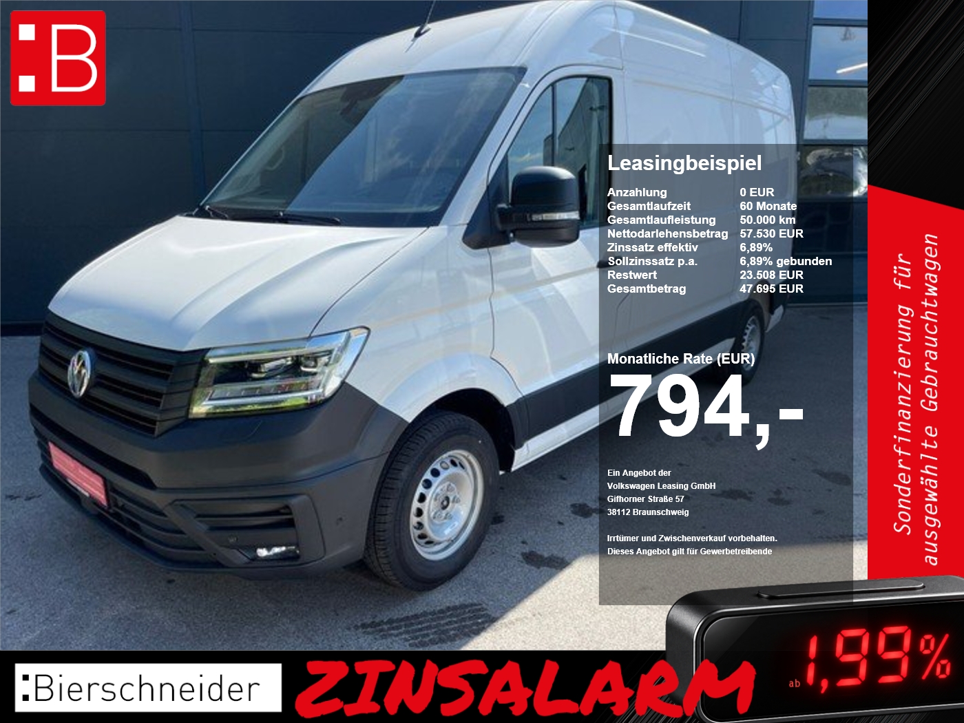 Volkswagen Crafter 35 Kasten L3 H3 2.0 TDI Automatik LED NAVI AHK KAMERA PARKLENK PDC SHZ