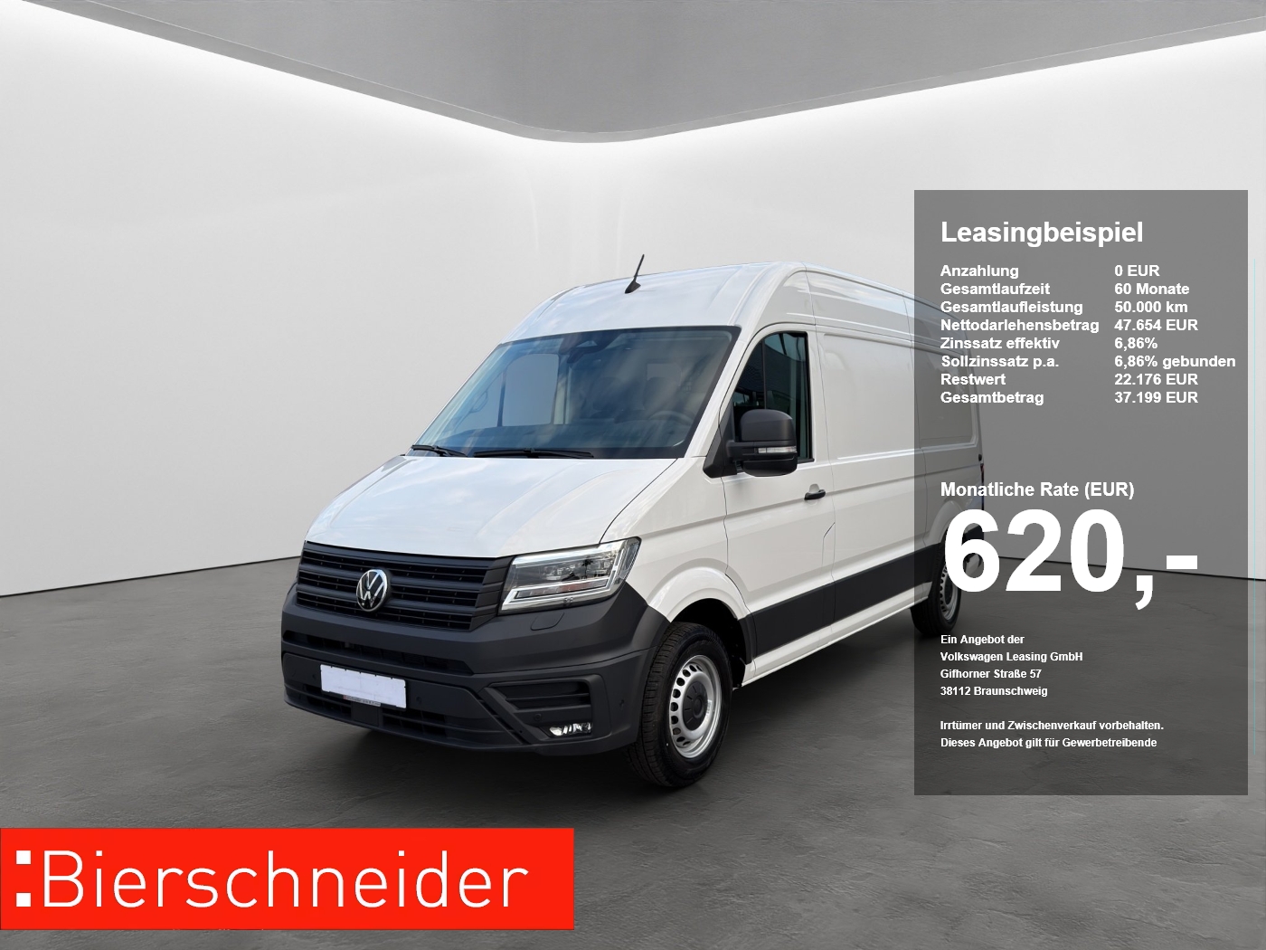 Volkswagen Crafter 35 Kasten L3 H3 2.0 TDI LED NAVI AHK PARKLENK KAMERA PDC SHZ