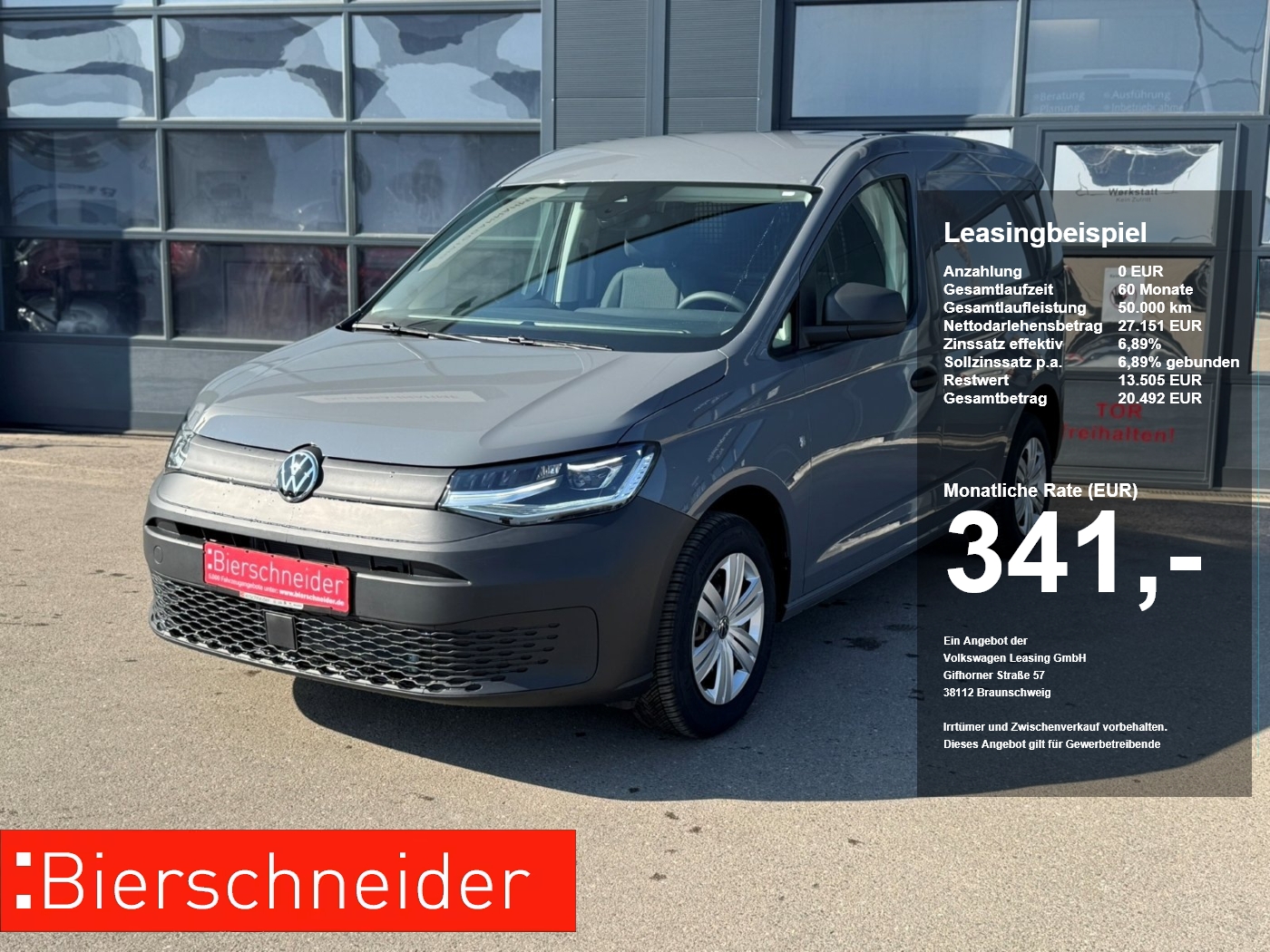 Volkswagen Caddy Cargo 1.5 TSI LED APP 5-J-GAR SHZ GRA PDC KLIMA BLUETOOTH