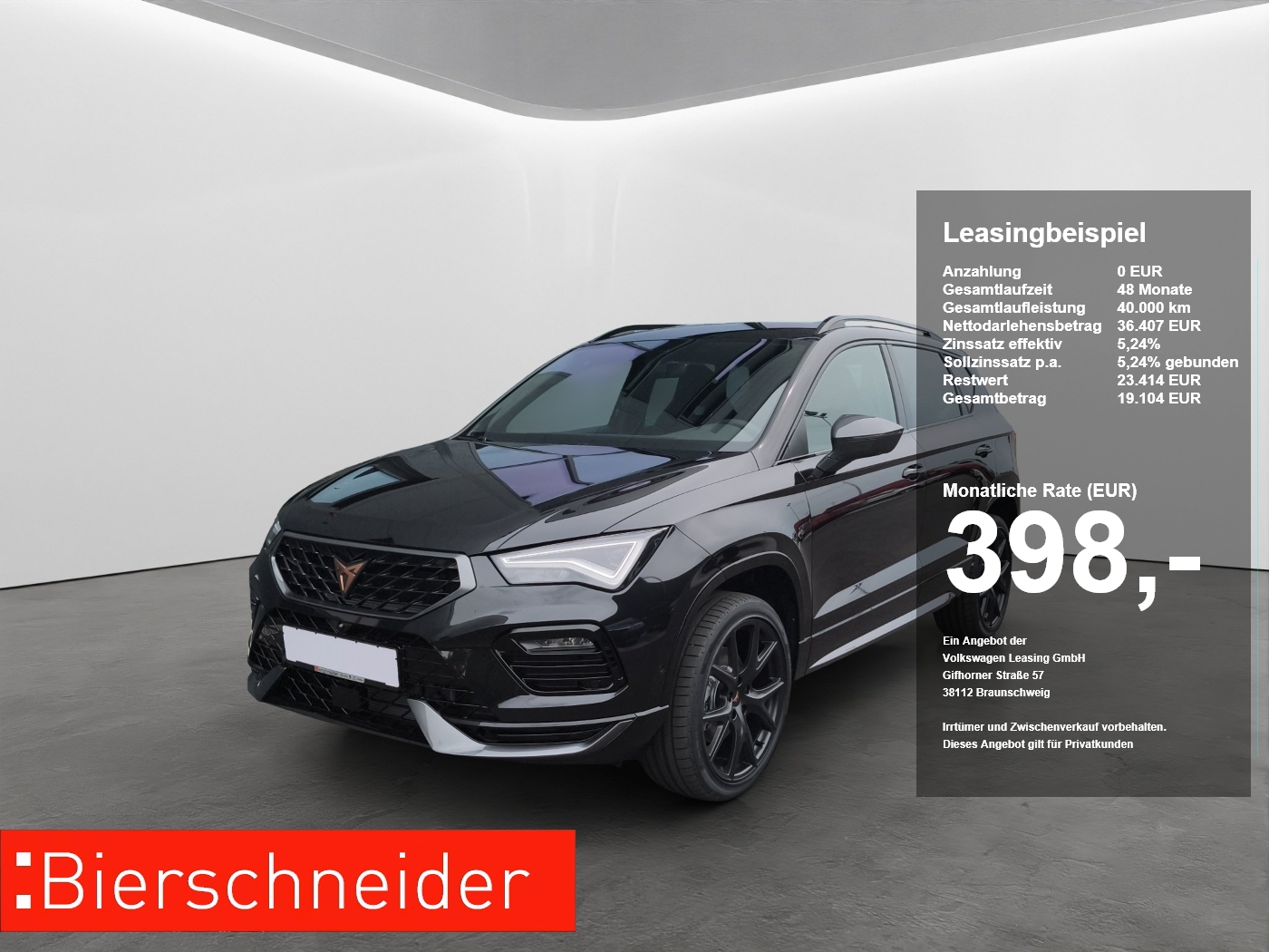 Cupra Ateca 1.5 TSI DSG Kamera+el.Heckklappe+19+Navi u.v.m