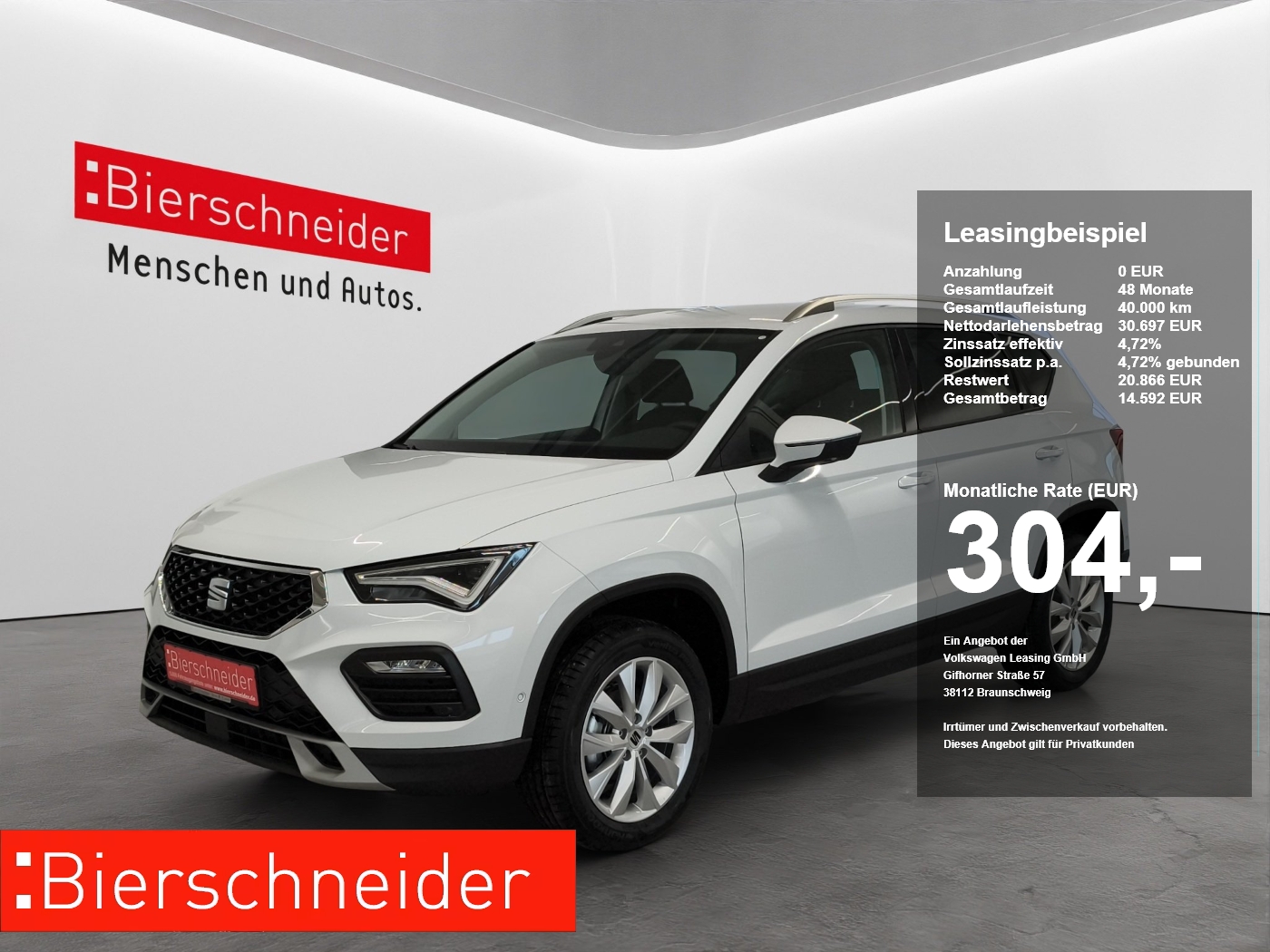 Seat Ateca 1.5 TSI DSG Road Edition LED NAVI KAMERA PARKLENK 17 KESSY ACC SHZ
