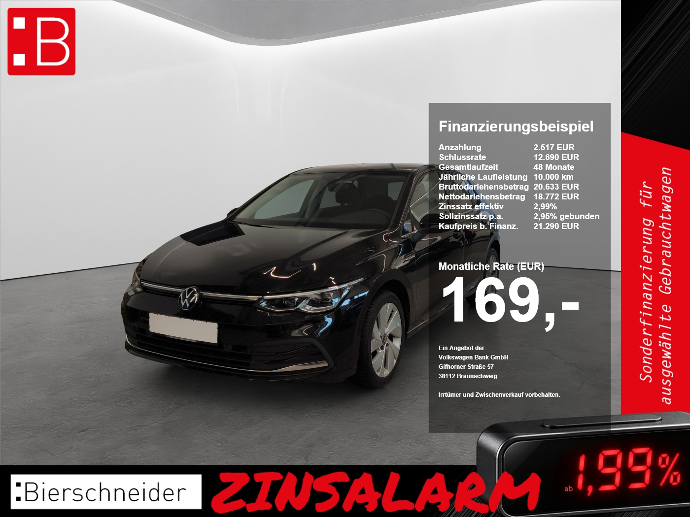 Volkswagen Golf 8 1.5 TSI Style ab 209.- mtl. bei 990.- Sonderzahlung LED APP-CONNECT PDC KAMERA