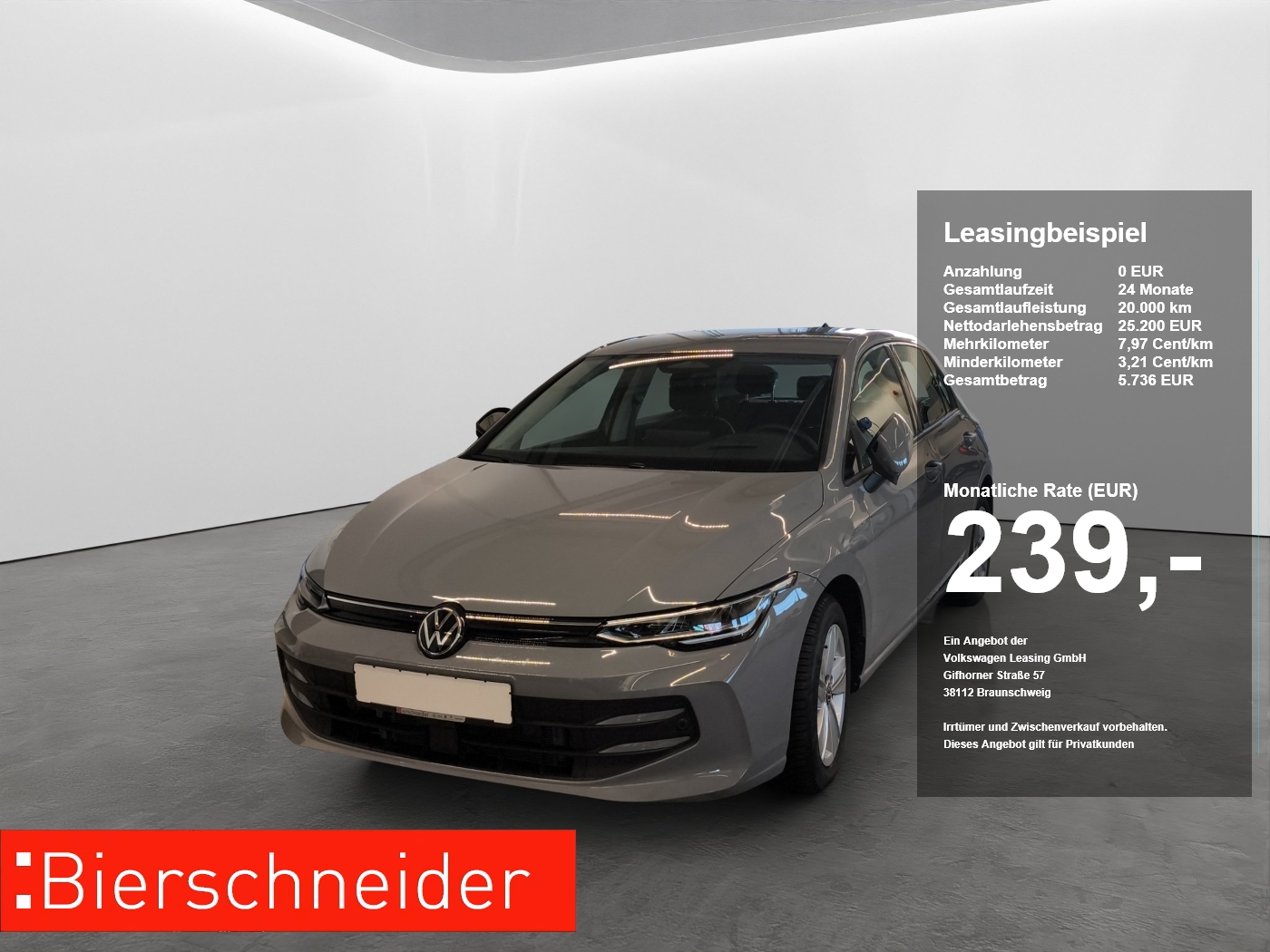 Volkswagen Golf 8 1.5 TSI Life ab 199.- mtl. bei 990.- Sonderzahlung NAVI LED PDC KAMERA SHZ