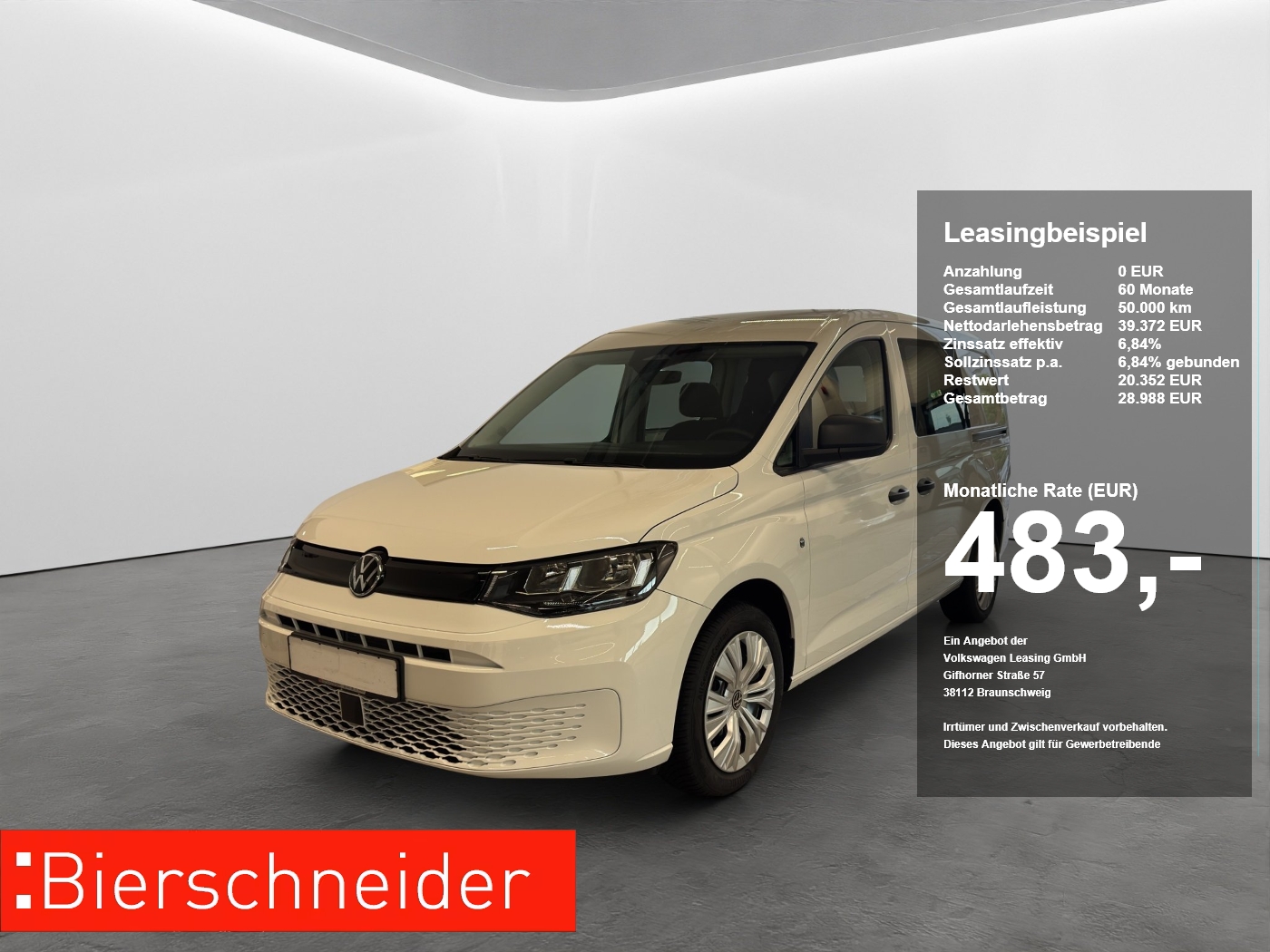 Volkswagen Caddy Maxi Flexible LR 5-J-GAR+APP+SHZ+GRA