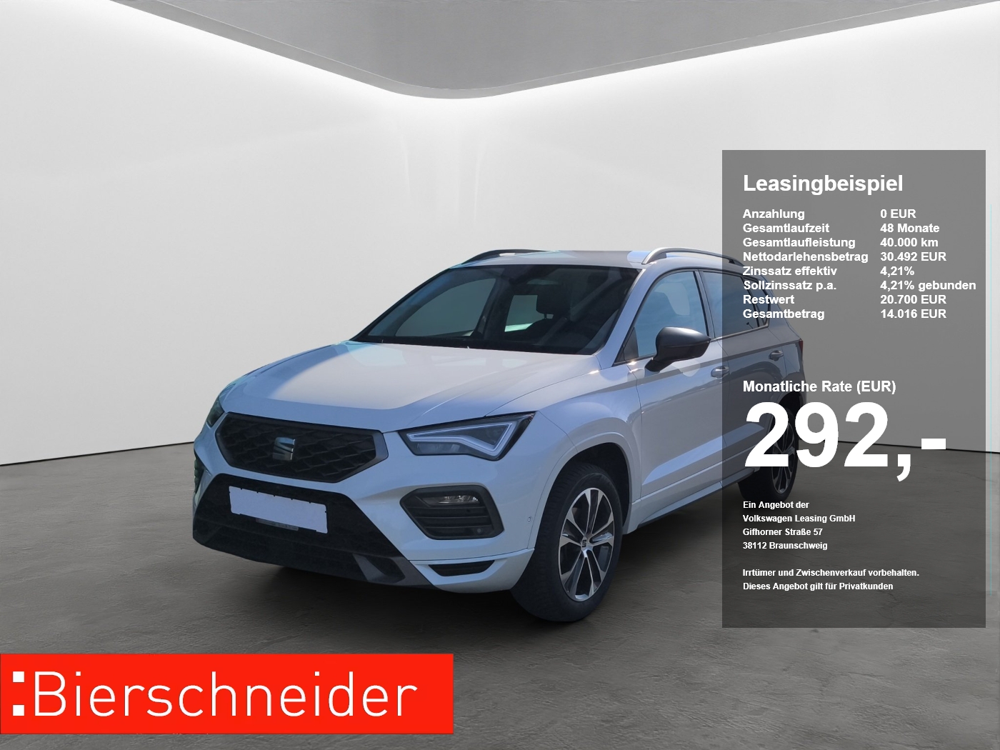 Seat Ateca 1.5 TSI DSG FR LED AHK NAVI ACC SIDEASS PDC KAMERA SHZ KEYLESS