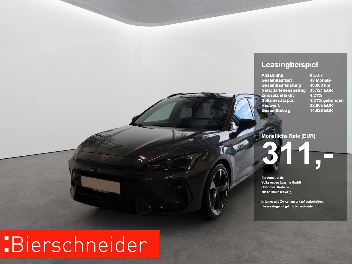 Cupra Leon SP 1.5 eTSI DSG MATRIX-LED AHK NAVI ACC SIDEASS PARKASS KAMERA SHZ KEYLESS