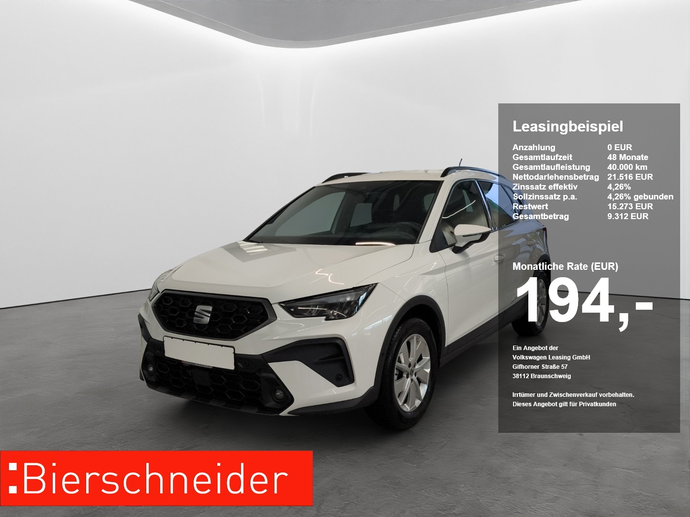 Seat Arona 1.0 TSI Style LED NAVI ACC SIDEASS PARKASS SHZ KEYLESS