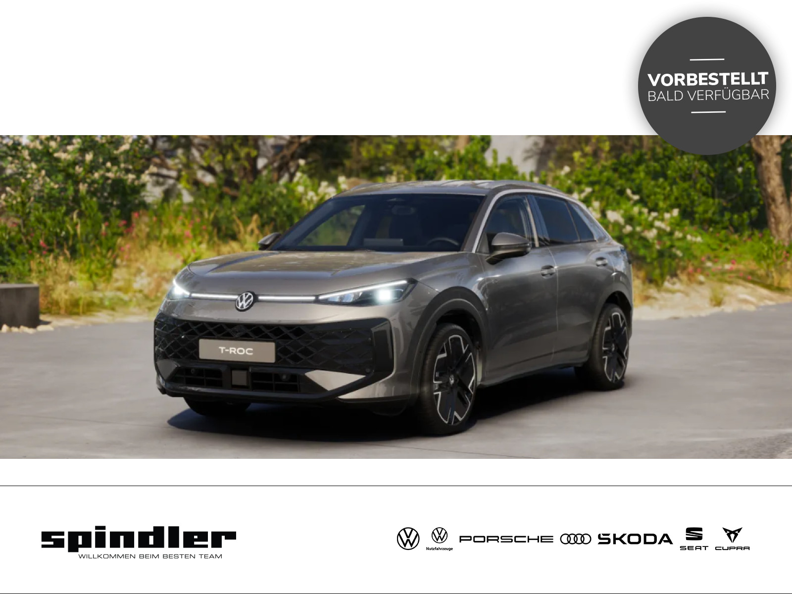 Volkswagen T-Roc R-Line 1.5 l eTSI 150 PS DSG AHK, 8 fach bereift